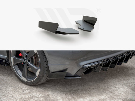 Street PRO Rear Side Splitters + Flaps Audi RS3 8V Sportback