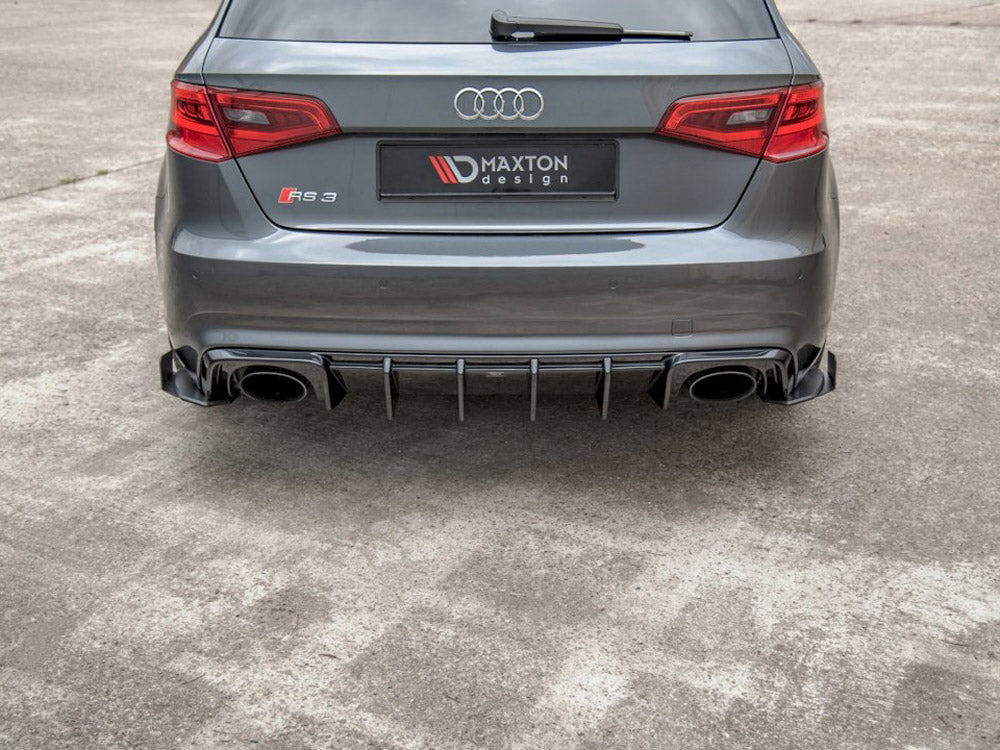 Street PRO Rear Side Splitters + Flaps Audi RS3 8V Sportback