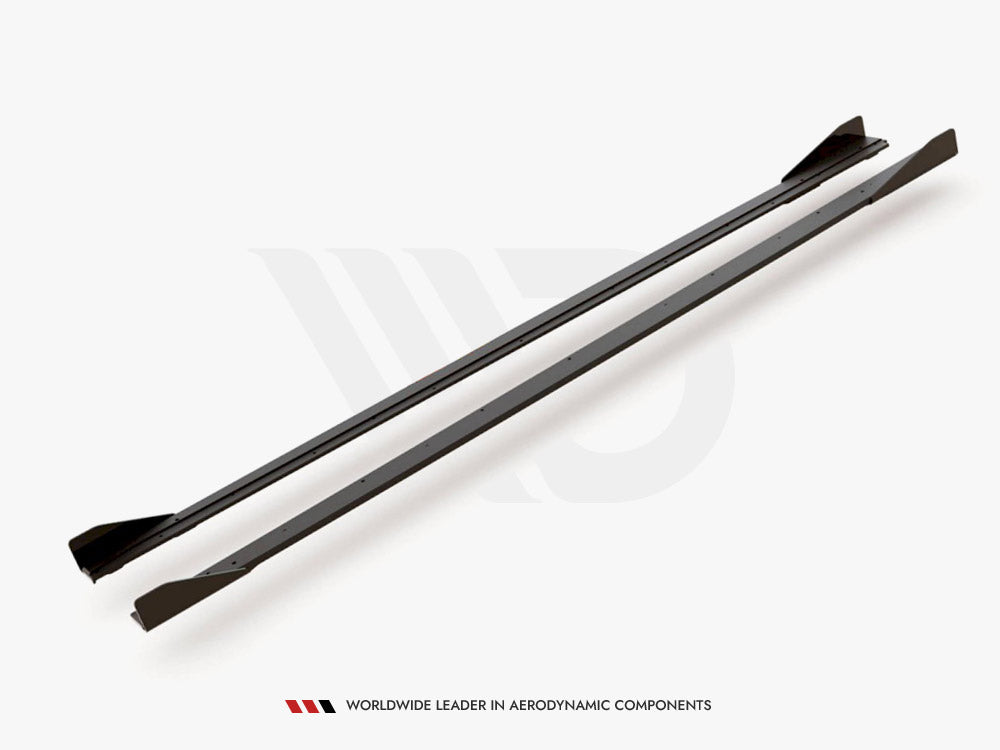 Street PRO Side Skirts Diffusers + Flaps VW Polo GTI Mk6