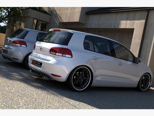 Rear Valance VW Golf VI With 2 Exhaust HOLE