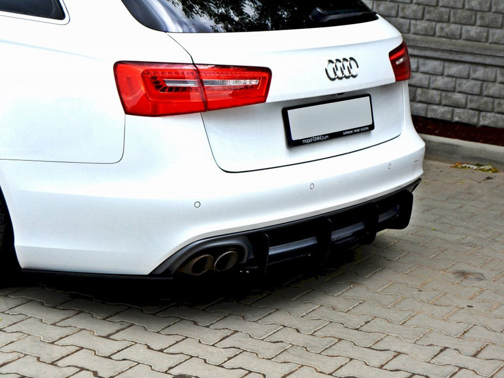 Audi A6 C7 S-line Avant (2.0 TDI) Rear Diffuser &amp; Rear Side Splitters (2011-2014)