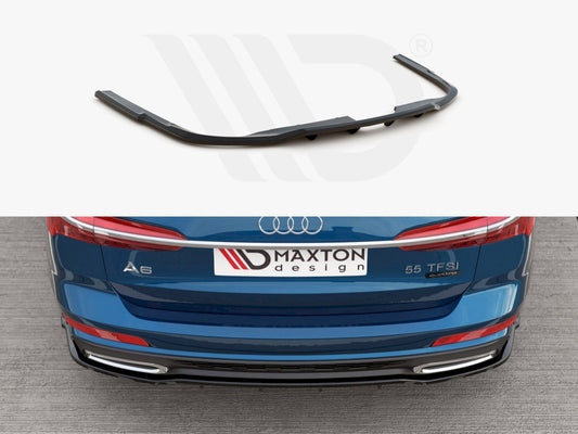 Central Rear Splitter (Vertical Bars) Audi A6 S-Line C8