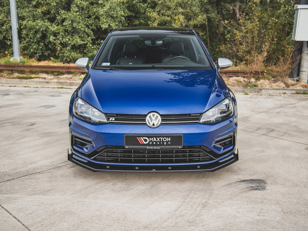 Street PRO Front Splitter + Flaps VW Golf 7 R / R-Line Facelift