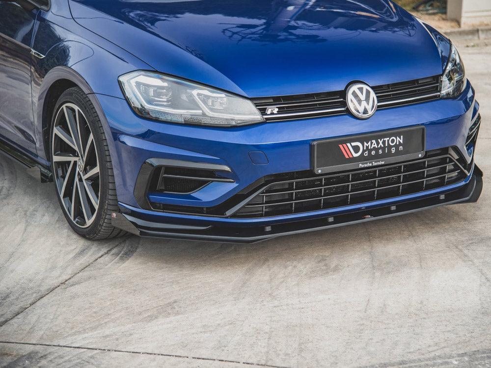 Street PRO Front Splitter + Flaps VW Golf 7 R / R-Line Facelift