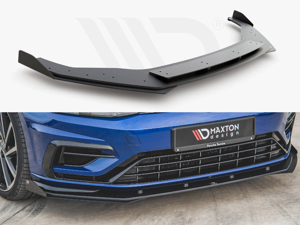 Street PRO Front Splitter + Flaps VW Golf 7 R / R-Line Facelift