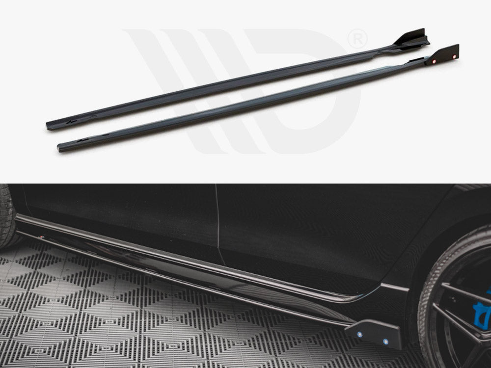 Side Skirts Diffusers V.2 + Flaps VW Golf R Mk8