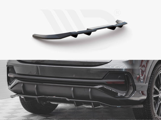 Central Rear Splitter (Vertical Bars) Audi Q3 Sportback S-Line