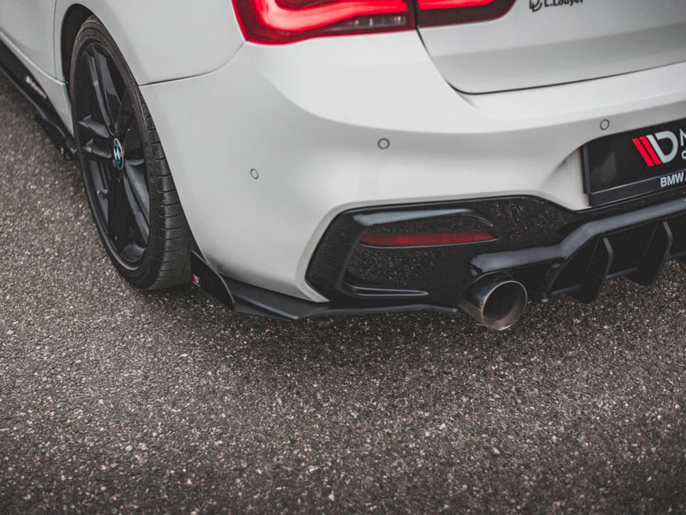 Street PRO Rear Side Splitters V.3 + Flaps BMW 1 F20 M140i