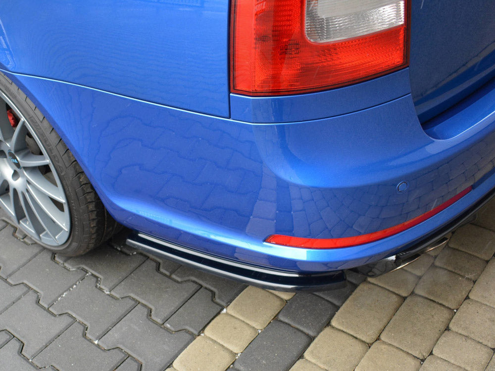 Rear Side Splitters Skoda Octavia Mk2 VRS Estate Facelift (2008-2013)