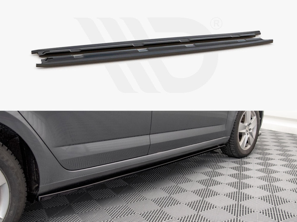 Side Skirts Diffusers Skoda Octavia MK3 Facelift (2016-2020)