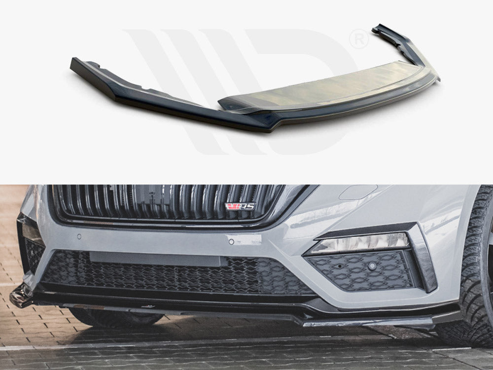 Front Splitter V4 Skoda Octavia RS MK4 (2020-)