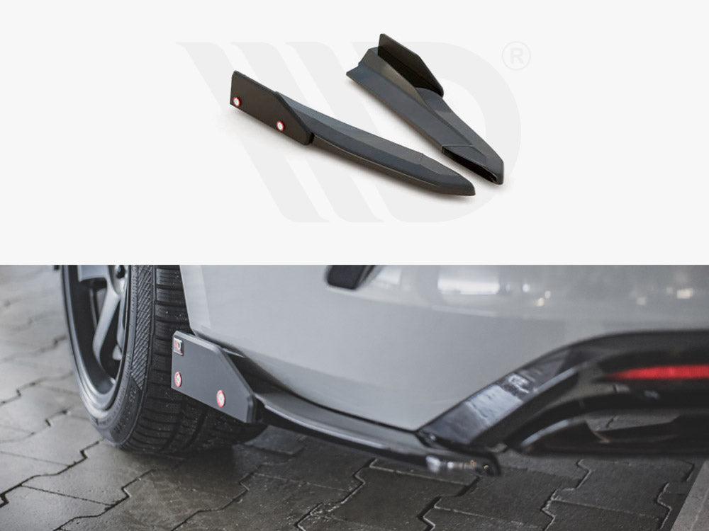 Rear Side Splitters V.2 + Flaps Skoda Octavia RS Mk4