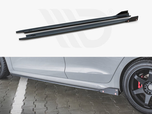 Side Skirts Diffusers V.2 + Flaps Skoda Octavia RS Mk4