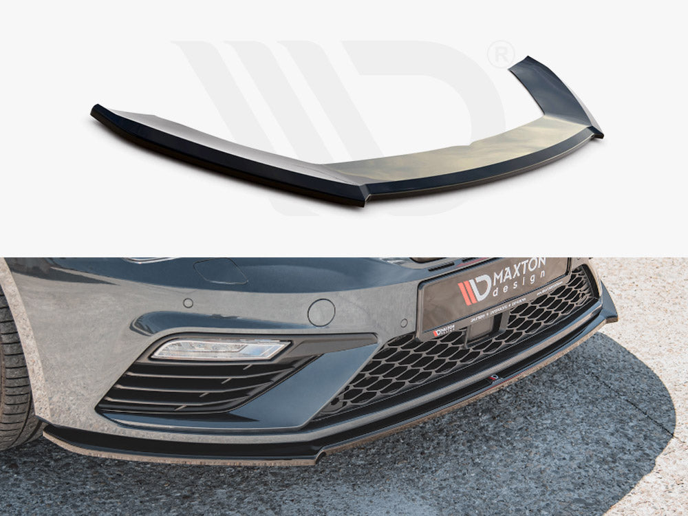 Front Splitter V4 Seat Leon Cupra/ FR MK3 Facelift (2017-2019)