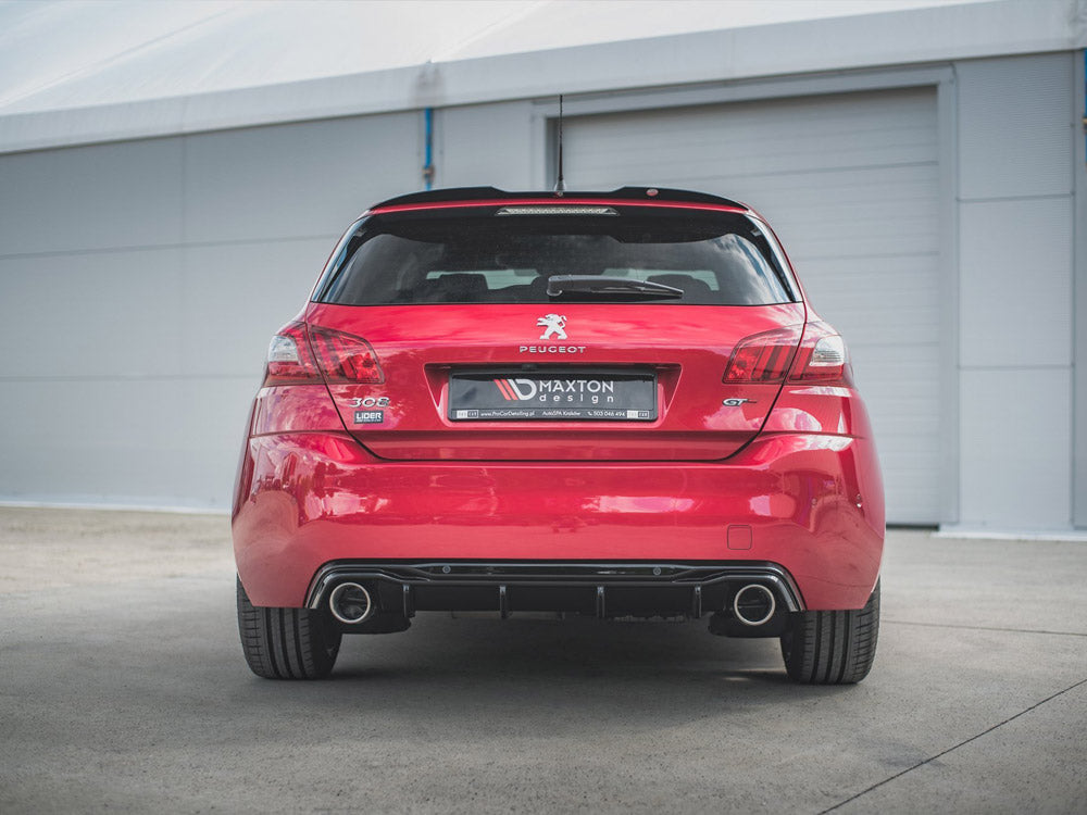 Rear Valance + Exhaust Ends Imitation Peugeot 308 GT Mk2 Facelift