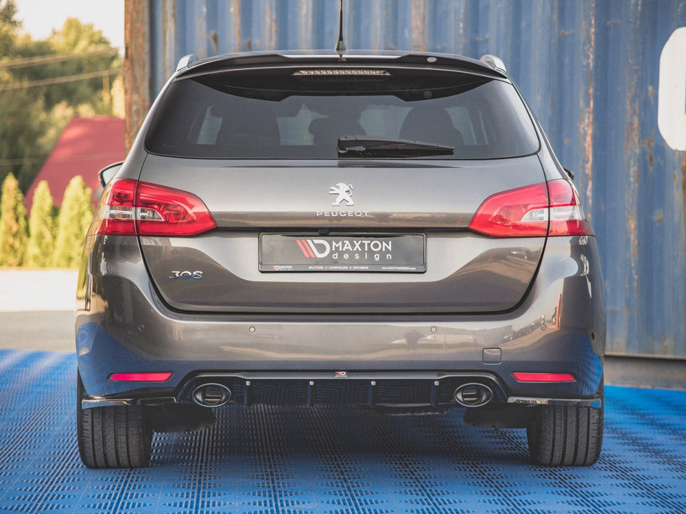 Rear Valance + Exhaust Ends Imitation Peugeot 308 SW Mk2 Facelift