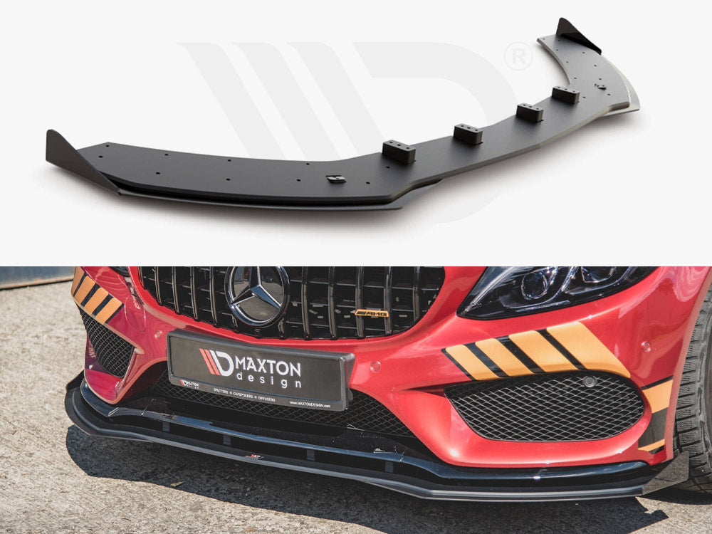 Street PRO Front Splitter + Flaps Mercedes - AMG C43 Coupe C205