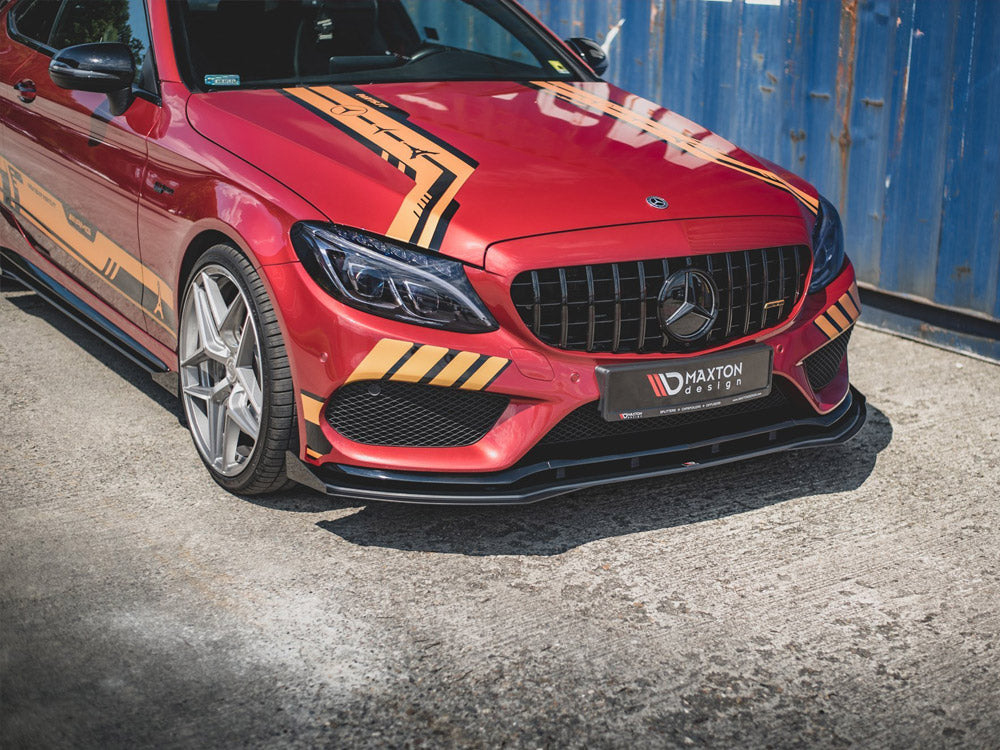 Street PRO Front Splitter + Flaps Mercedes - AMG C43 Coupe C205