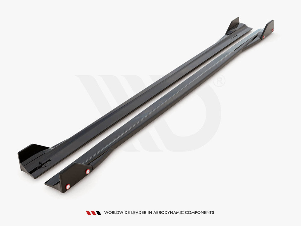 Side Skirts Diffusers V.2 + Flaps Mercedes AMG A45 S