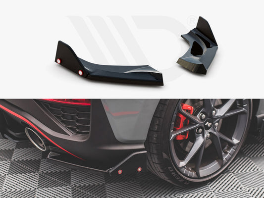 Rear Side Splitters V.1 + Flaps Hyundai I30 N Hatchback Mk3 Facelift