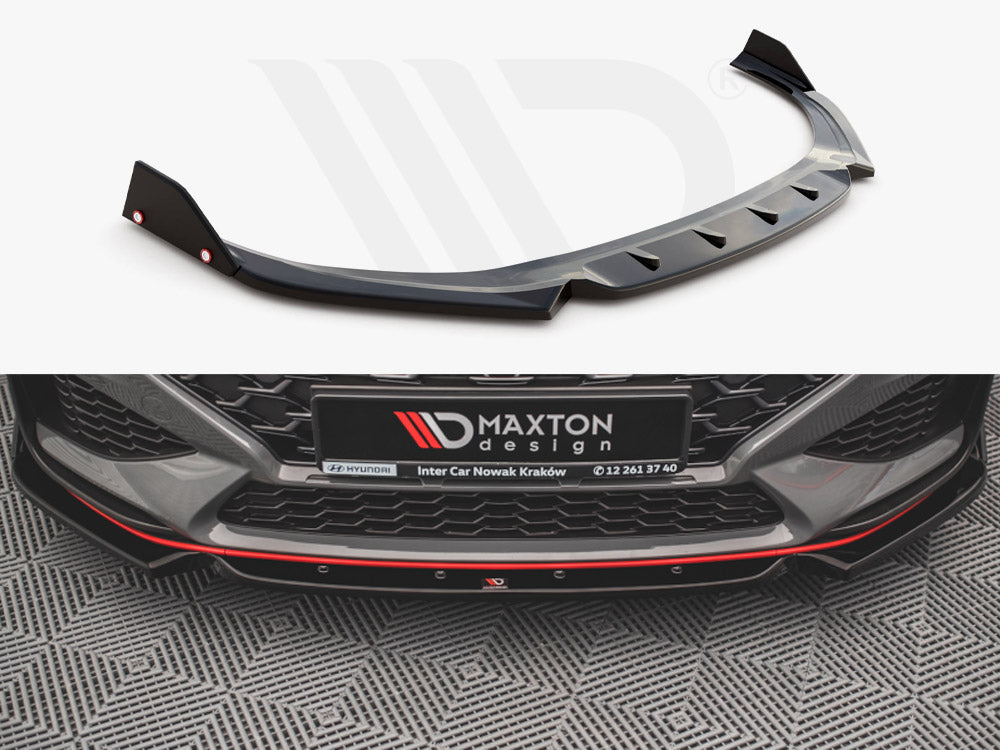 Front Splitter V.1 + Flaps Hyundai I30 N Hatchback / Fastback Mk3 Facelift