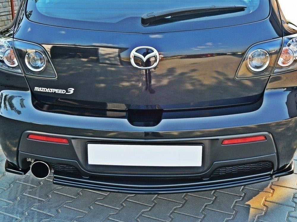 Central Rear Splitter Mazda 3 MPS MK1 Preface (Without Vertical Bars)