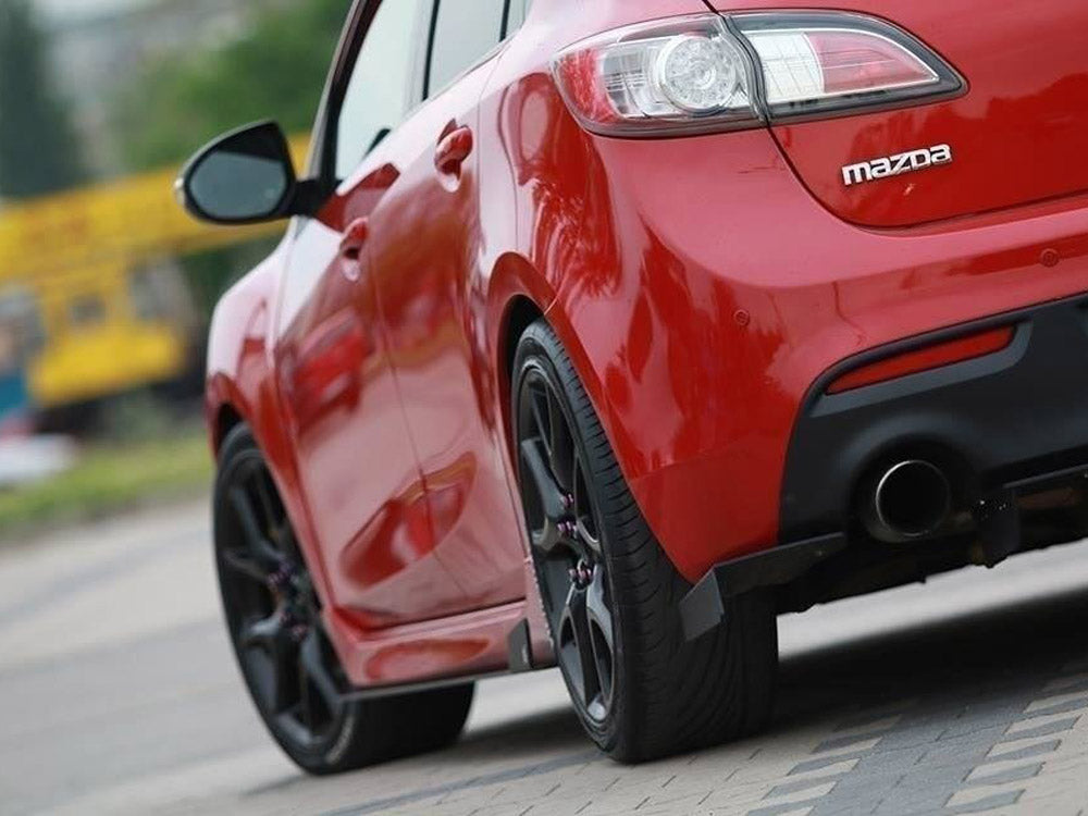 Racing Rear Side Splitters Mazda 3 MK2 MPS 2009-2013