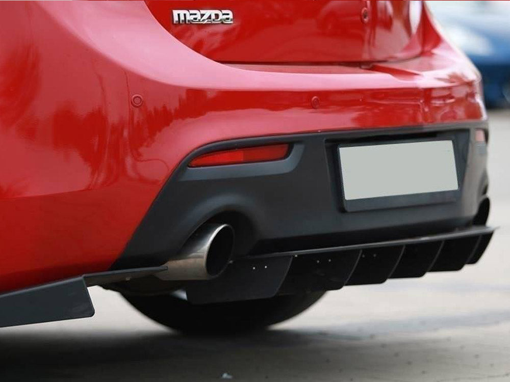 Racing Rear Side Splitters Mazda 3 MK2 MPS 2009-2013