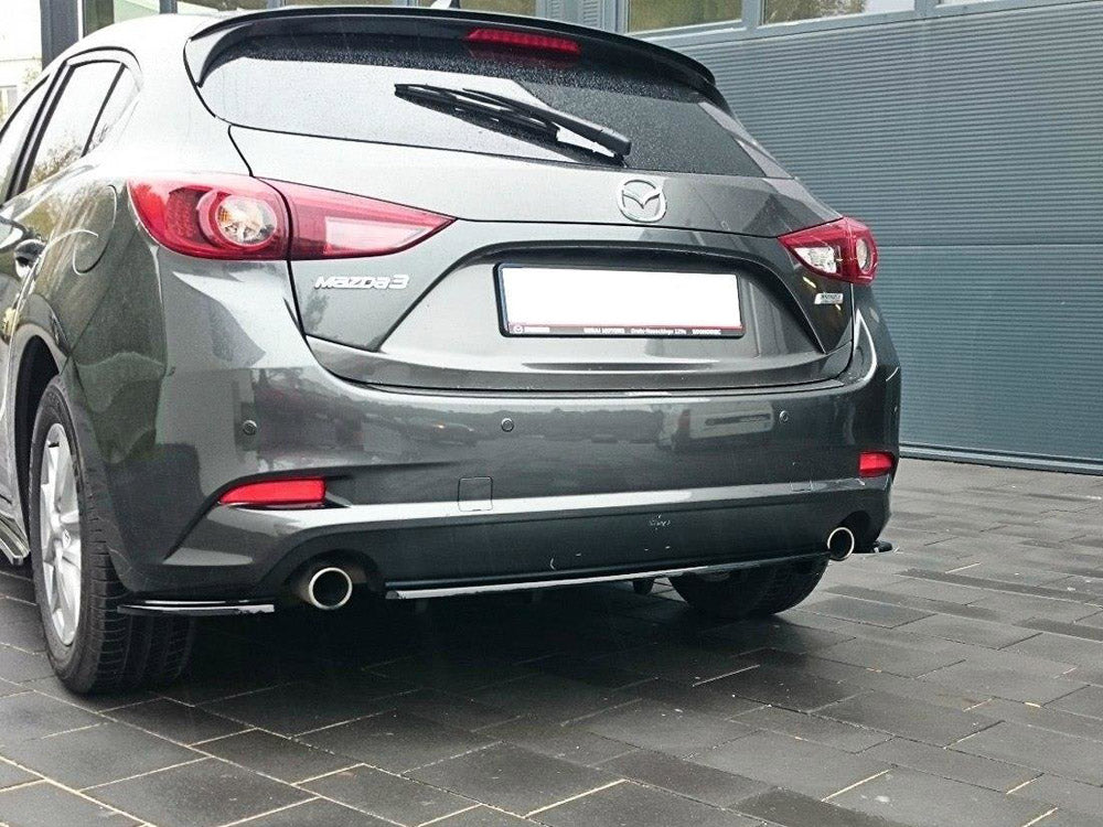 Rear Side Splitters Mazda 3 Mk3 Facelift