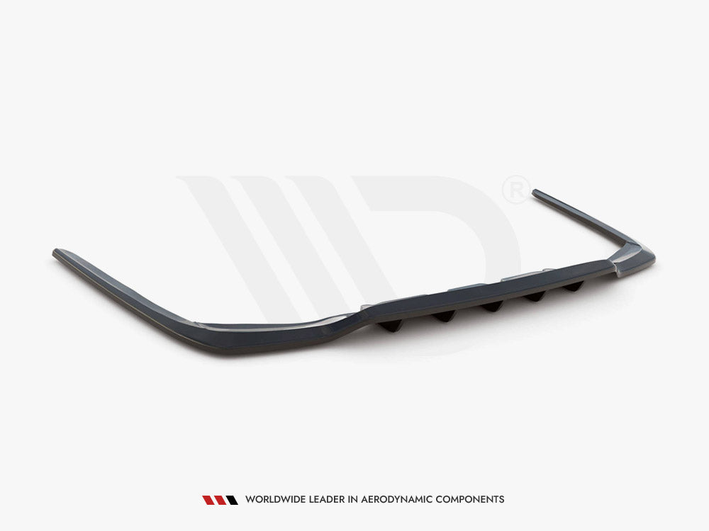 Central Rear Splitter (W/ Vertical Bars) Lexus LS MK4 Facelift (2012-2017)