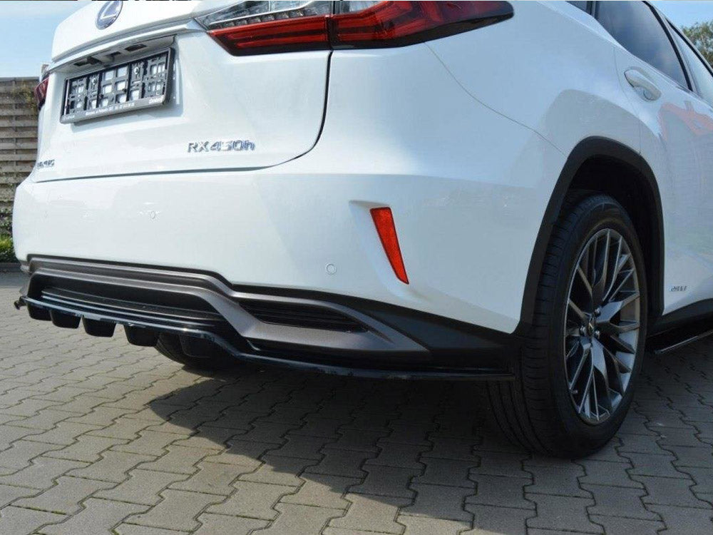 Central Rear Splitter Lexus RX MK4 H (With Vertical Bars)