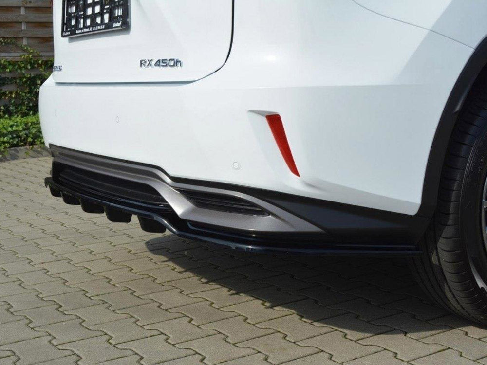 Central Rear Splitter Lexus RX MK4 H (With Vertical Bars)