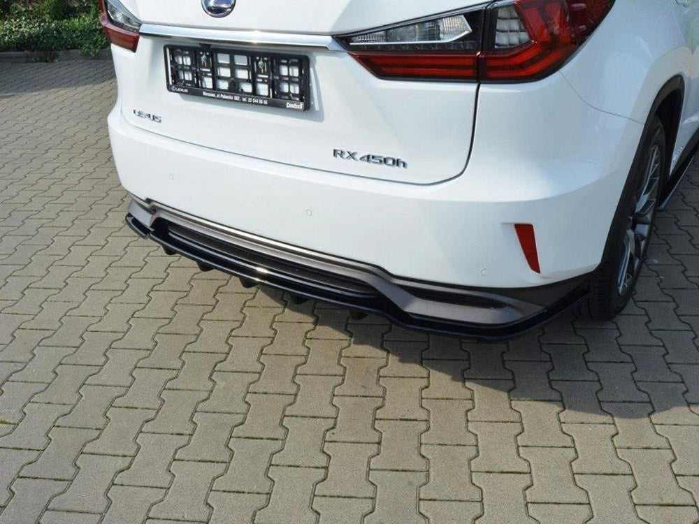 Central Rear Splitter Lexus RX MK4 H (With Vertical Bars)