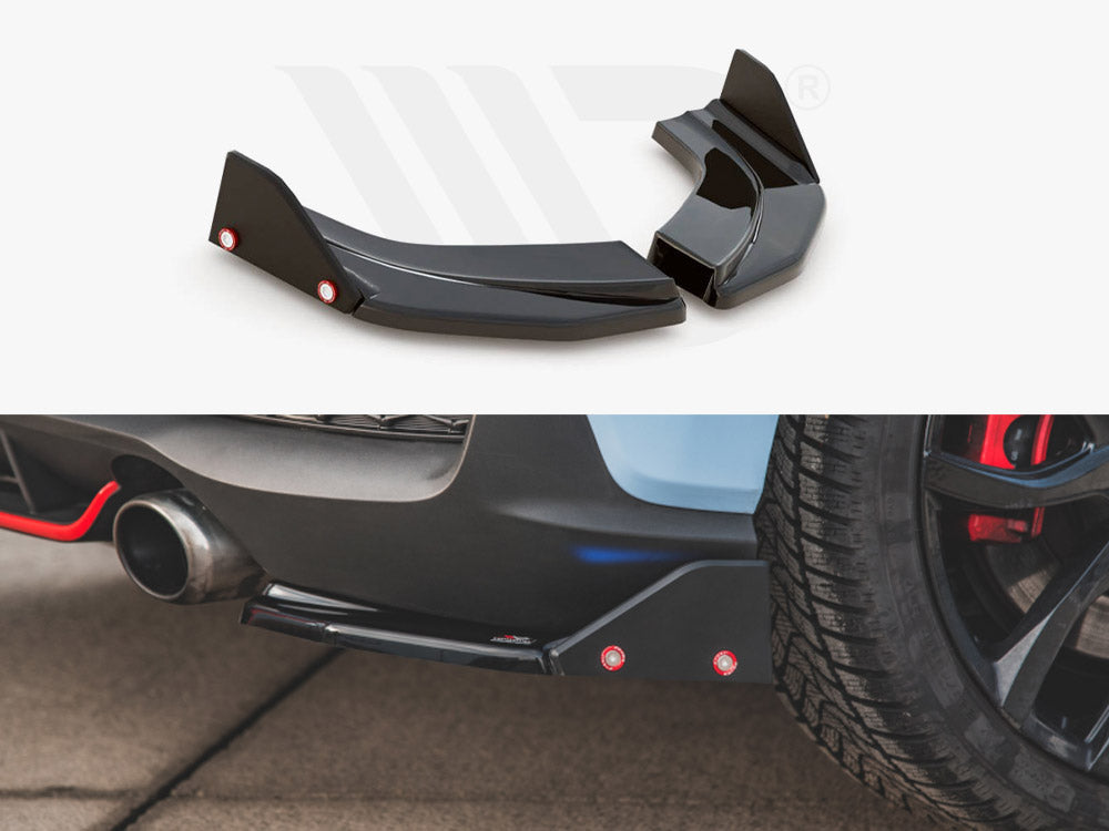 Rear Side Splitters V.6 + Flaps Hyundai I30 N Mk3 Hatchback