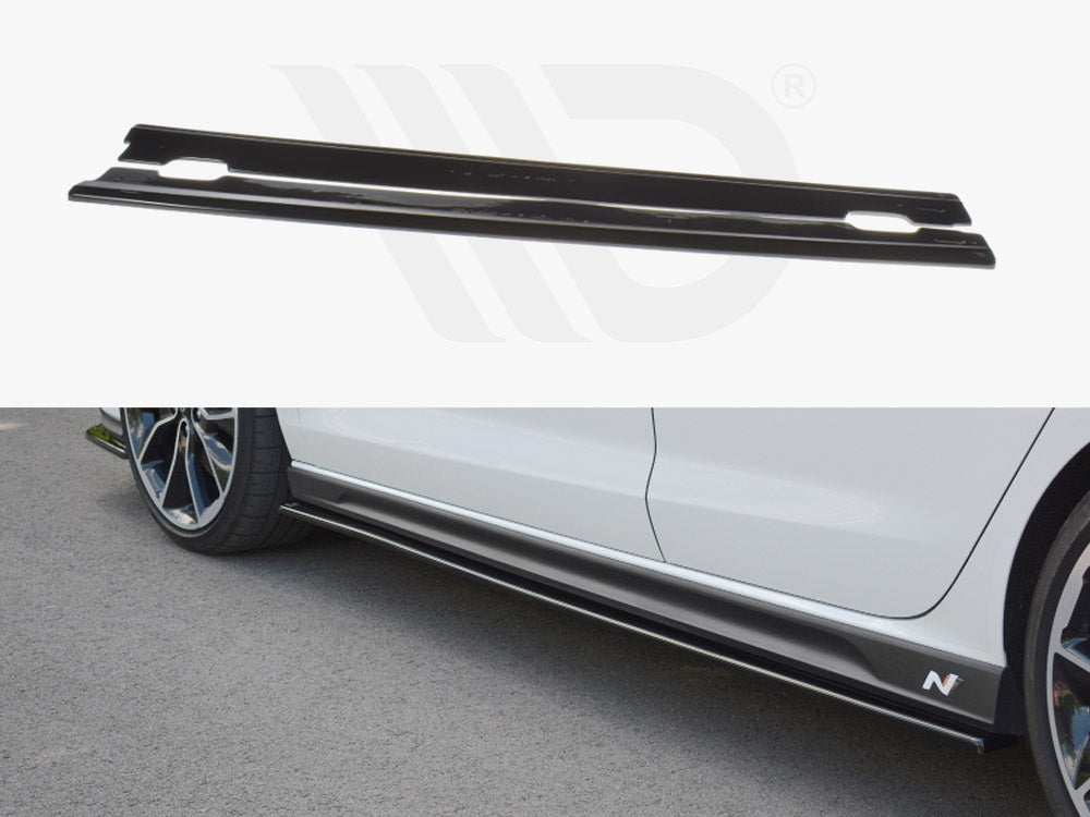 Side Skirts Diffusers V.1 Hyundai I30 N MK3 Hatchback / Fastback (2017-)