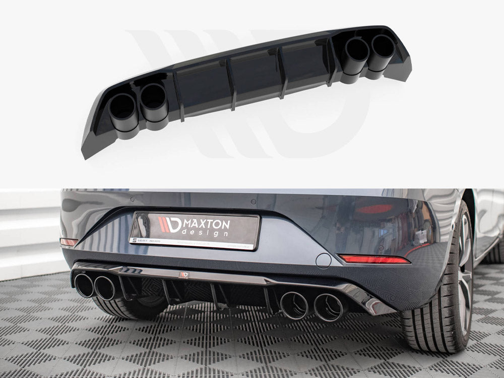 Rear Valance + Exhaust Ends Imitation Seat Leon FR Hatchback Mk4