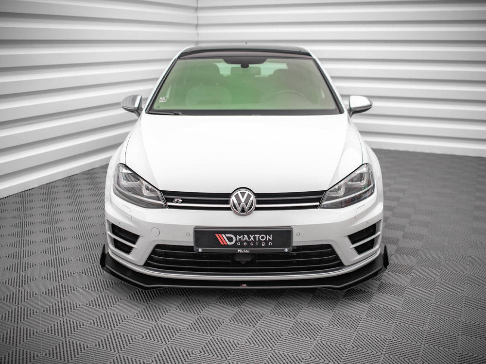 Street PRO Front Splitter V.1 + Flaps VW Golf R Mk7