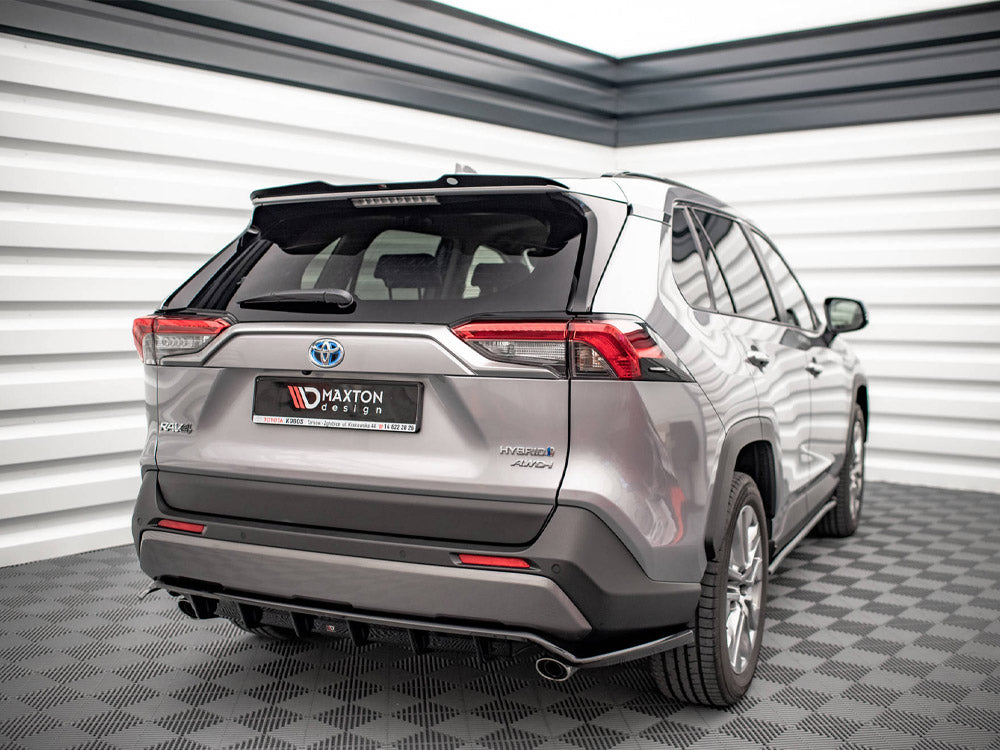 Central Rear Splitter (Vertical Bars) Toyota RAV4 MK5 (2019-)