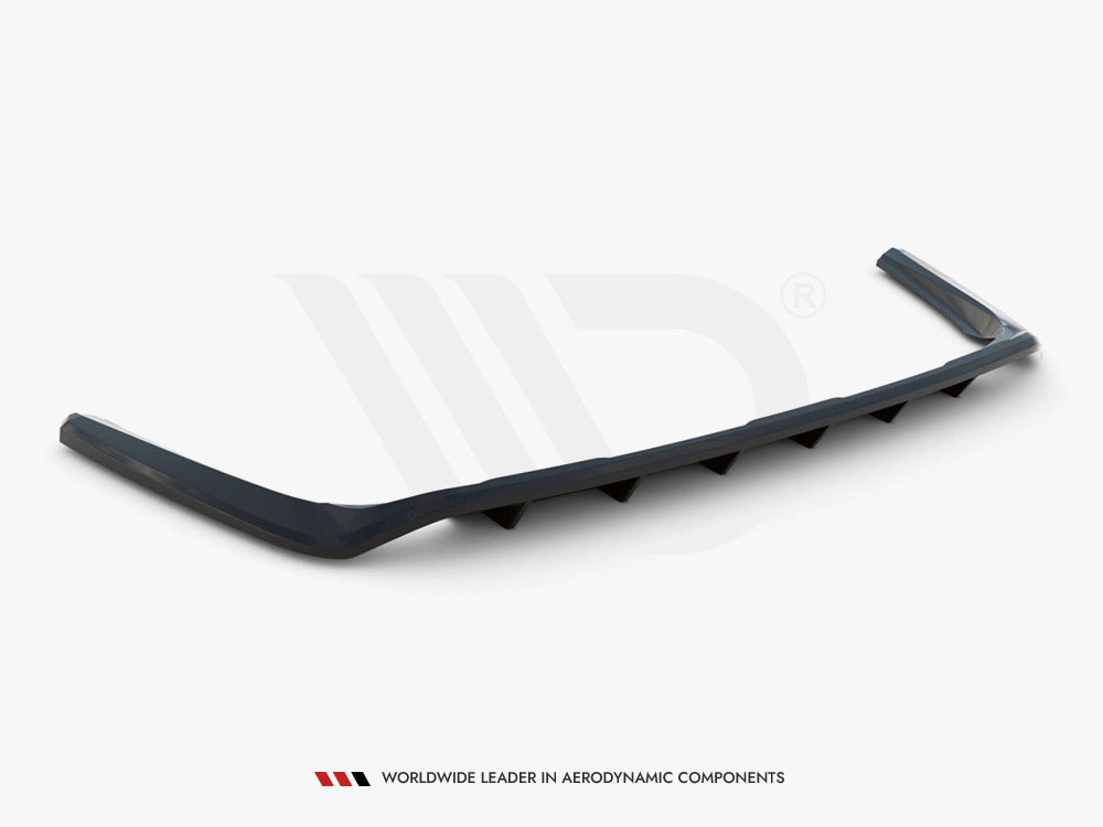 Central Rear Splitter (Vertical Bars) Toyota RAV4 MK5 (2019-)