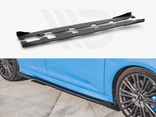 Street PRO Side Skirts Diffusers + Flaps Ford Focus RS Mk3