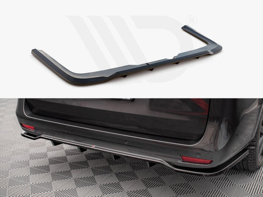 Central Rear Splitter (Vertical Bars) Mercedes V-Class AMG-Line W447 Facelift