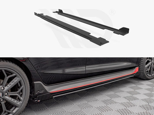 Street PRO Side Skirts Diffusers + Flaps Hyundai I20 N Mk3