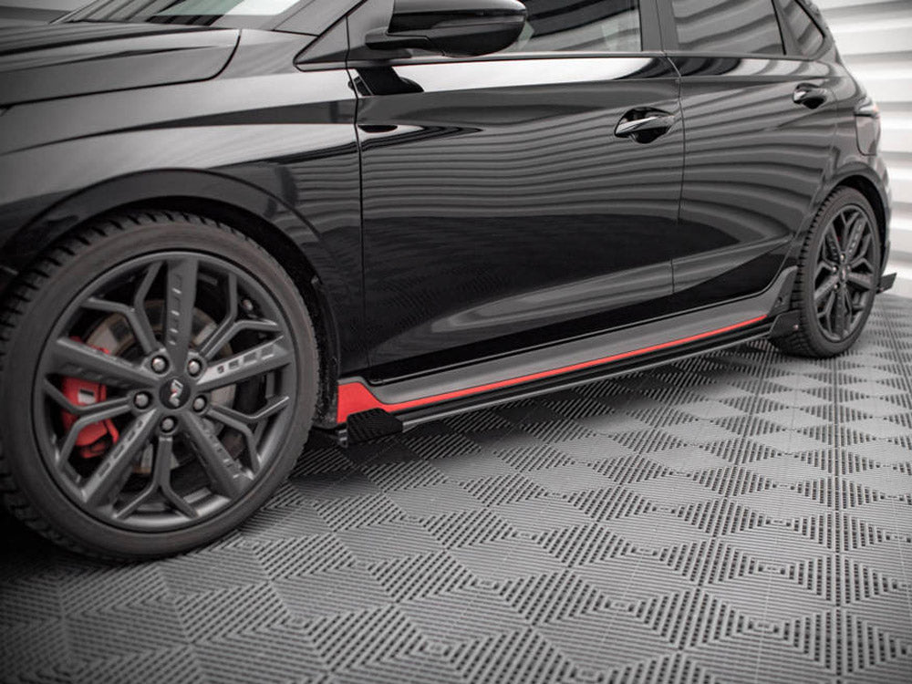 Street PRO Side Skirts Diffusers + Flaps Hyundai I20 N Mk3