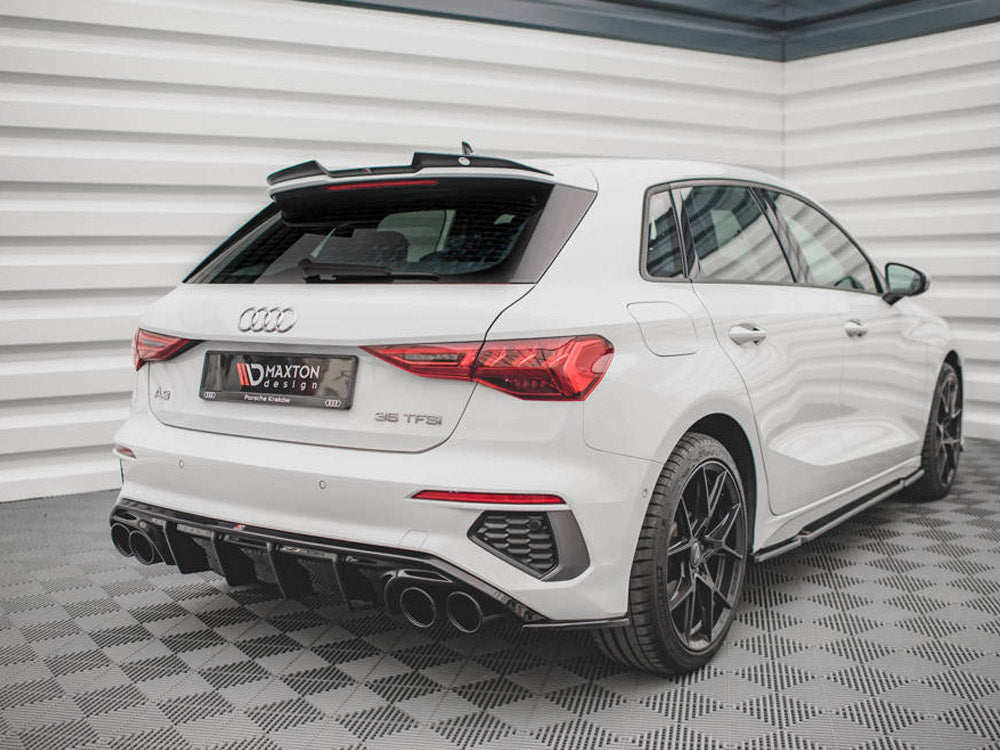 Rear Valance + Exhaust Ends Imitation Audi A3 S-Line Sportback 8Y