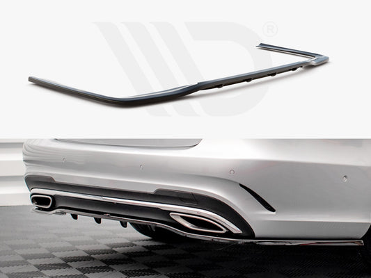 Central Rear Splitter (Vertical Bars) Mercedes E Amg-Line Sedan W212 Facelift (2012-2016)