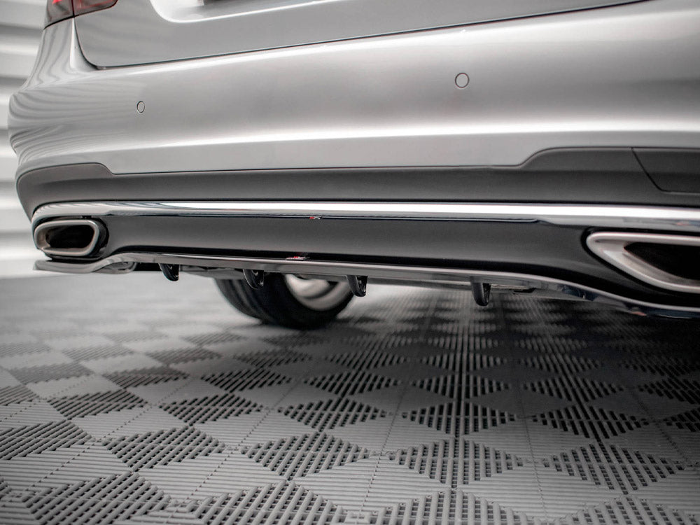 Central Rear Splitter (Vertical Bars) Mercedes E Amg-Line Sedan W212 Facelift (2012-2016)