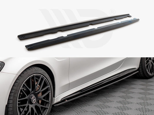 Side Skirts Diffusers V.1 Mercedes-AMG C 63AMG Coupe C205 Facelift