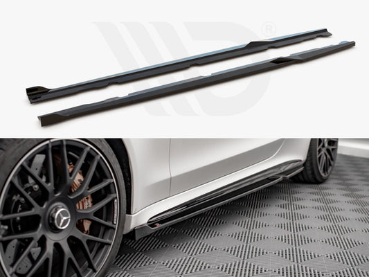 Side Skirts Diffusers V.2 Mercedes-AMG C 63AMG Coupe C205 Facelift