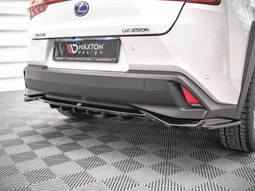 Central Rear Splitter (Vertical Bars) Lexus UX MK1 (2018-)