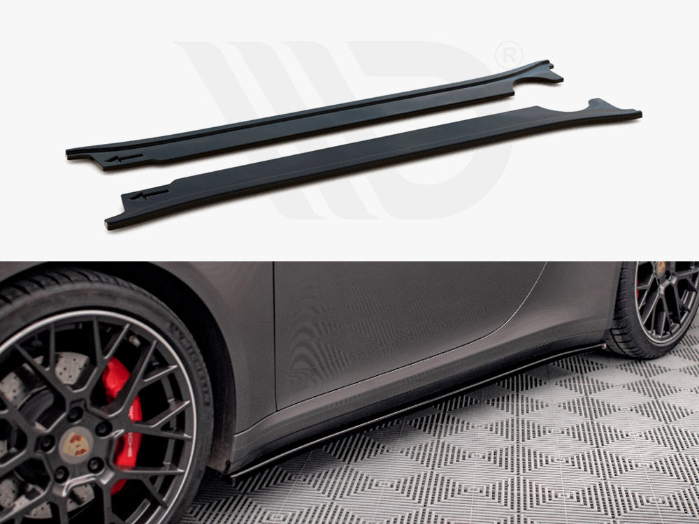 Side Skirts Diffusers Porsche 911 Carrera 4S 992 (2019-)